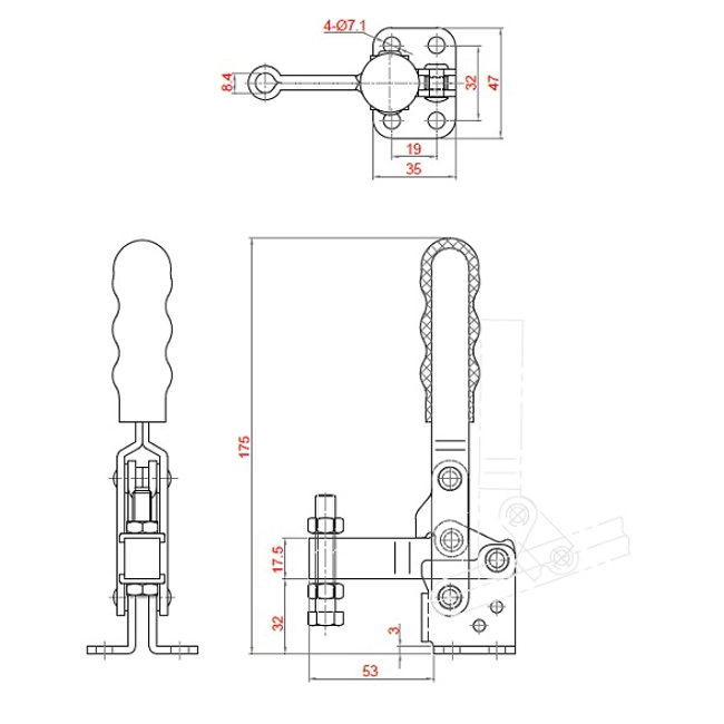Vendita online BLOC. VERT. BASE PIATTA BRACCIO FISSO PORT. KG 250